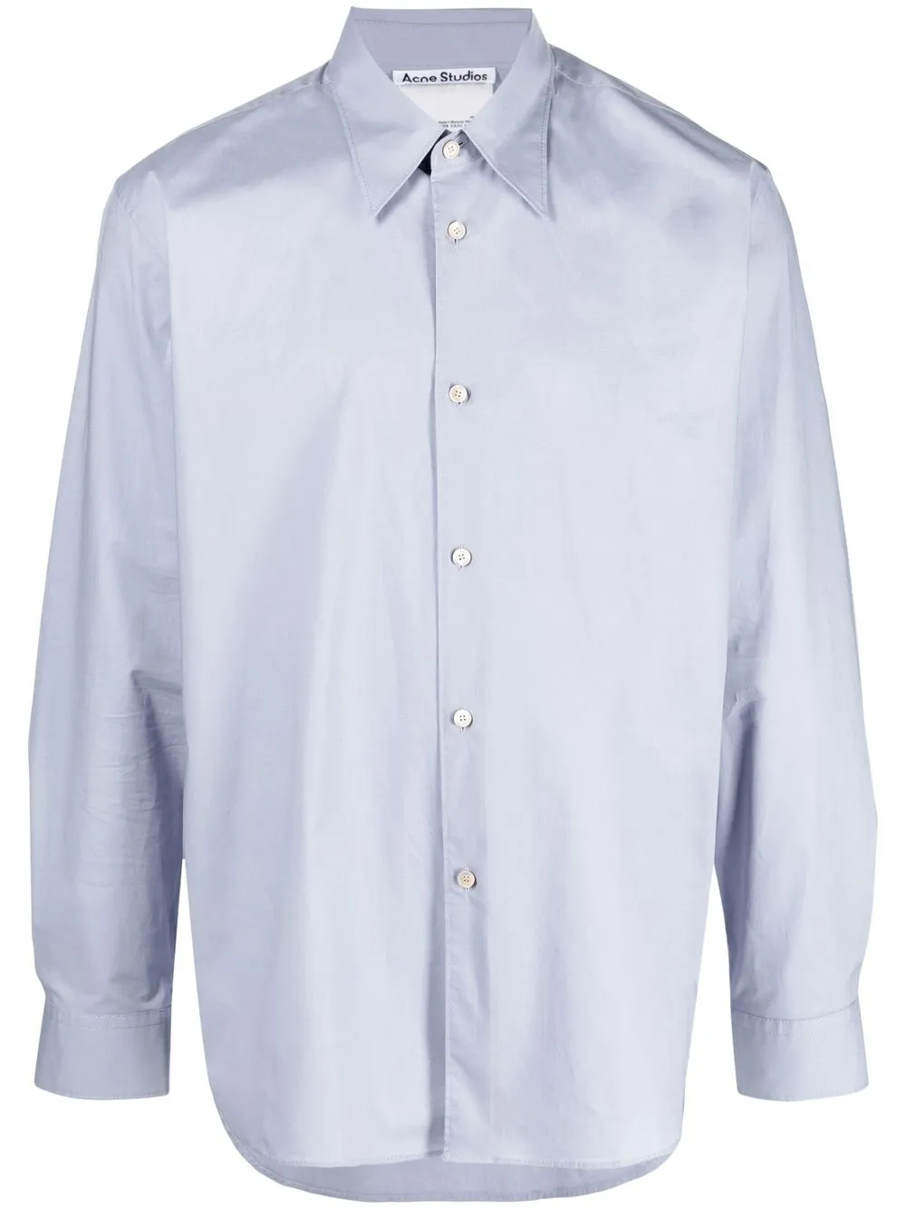 

Acne Studios camisa con cuello de pico - Azul