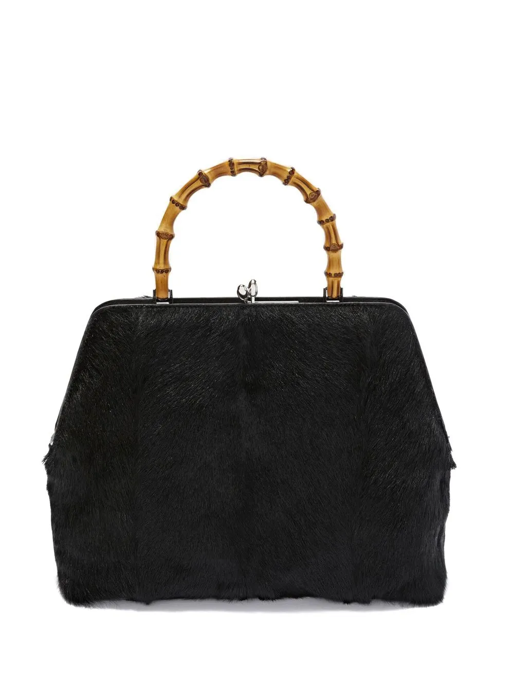 Jil Sander Goat-fur Tote Bag In Black