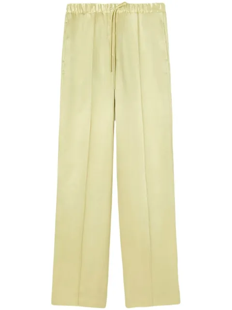 Jil Sander glossy-finish trousers