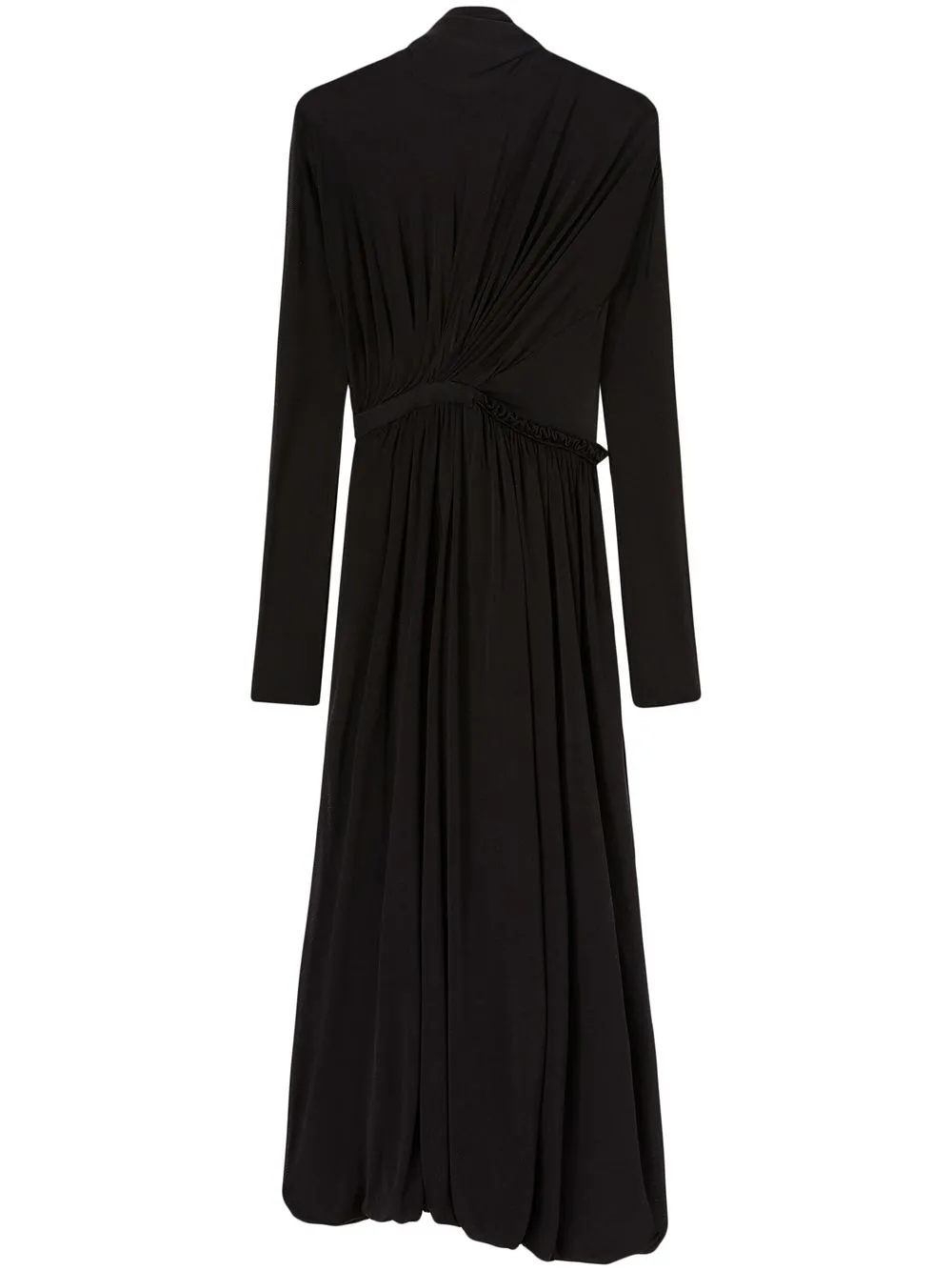 

Jil Sander vestido midi con detalle drapeado - Negro