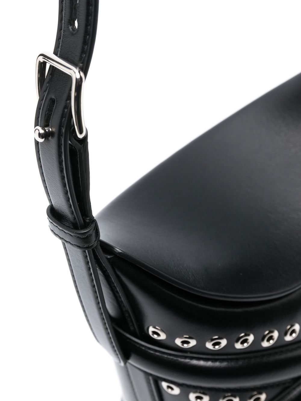 Zara, Bags, Zara Black Studded Rocker Shoulder Bag