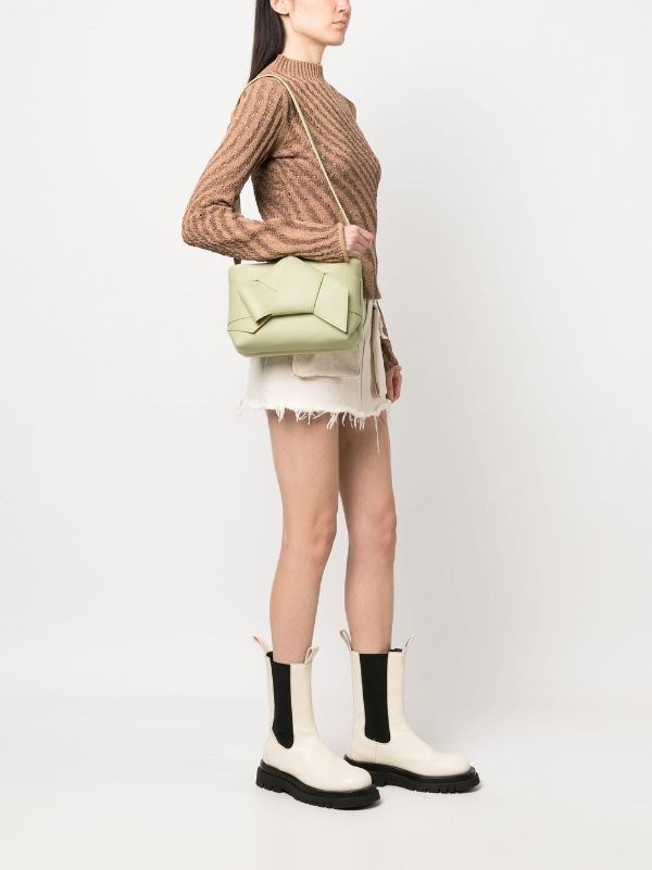 Acne studios musubi online knotted leather shoulder bag