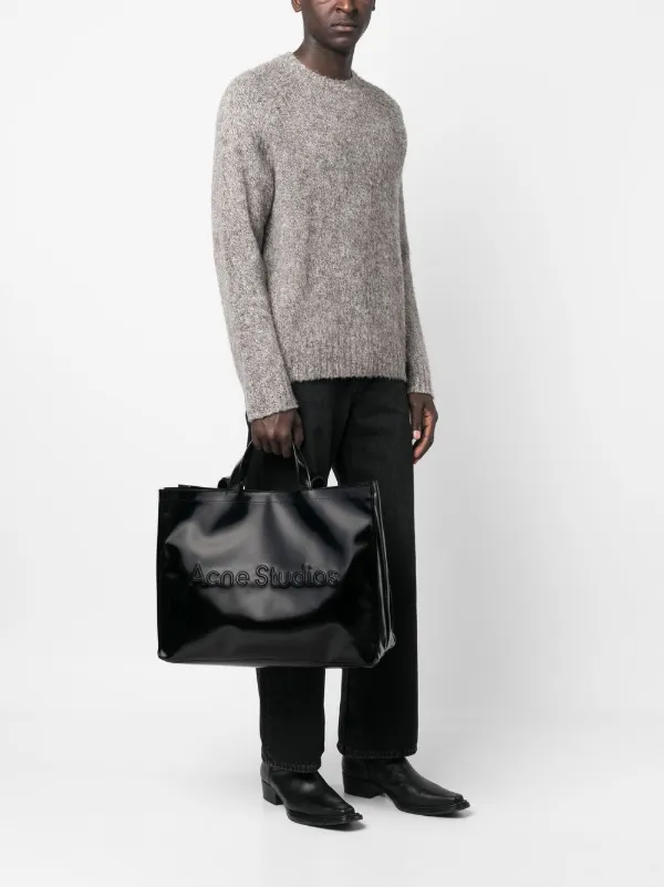 Acne Studios Logo Embossed Tote Bag - Farfetch