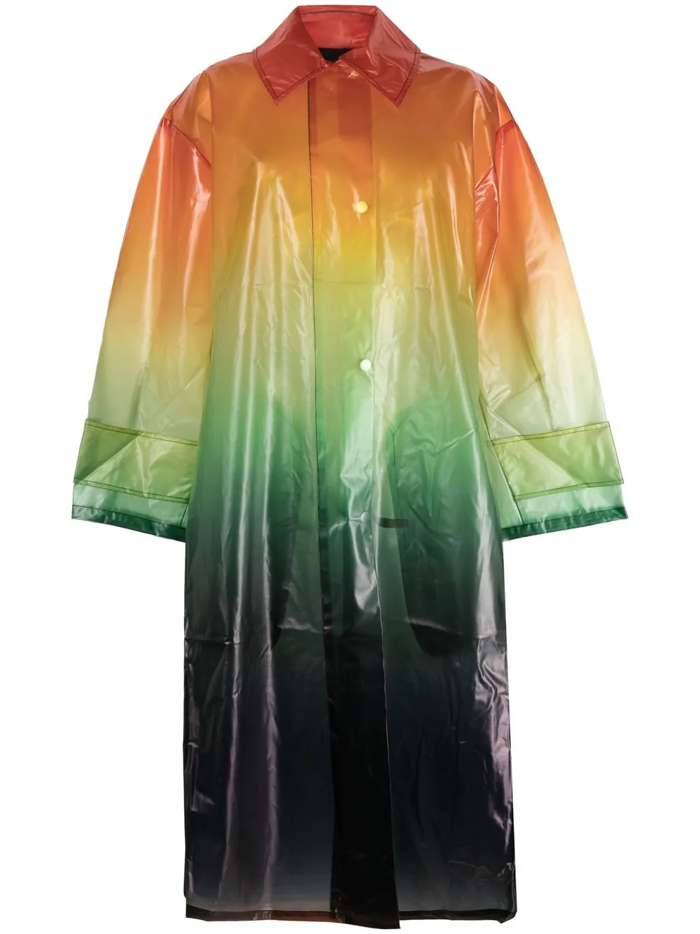 

Stine Goya gradient-effect oversize raincoat - Orange