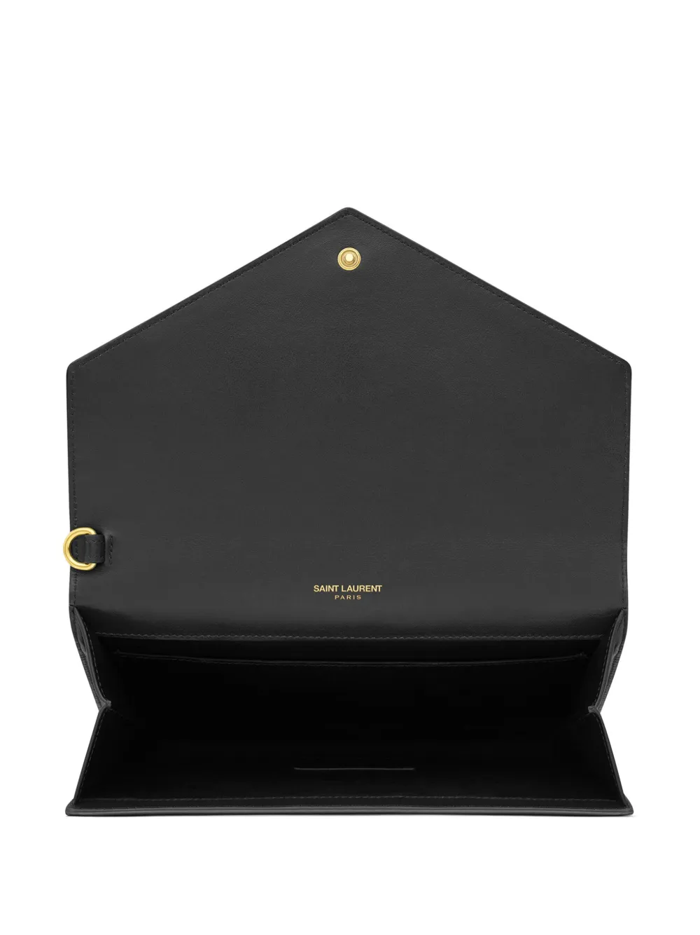 Cheap Saint Laurent logo-plaque clutch bag WOMEN