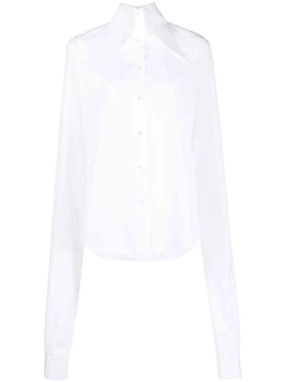 

The Row camisa de seda manga larga - Blanco