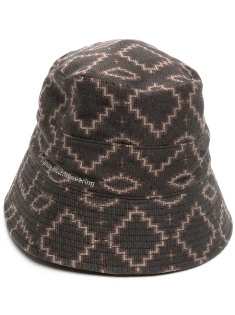 White Mountaineering geometric-pattern bucket hat