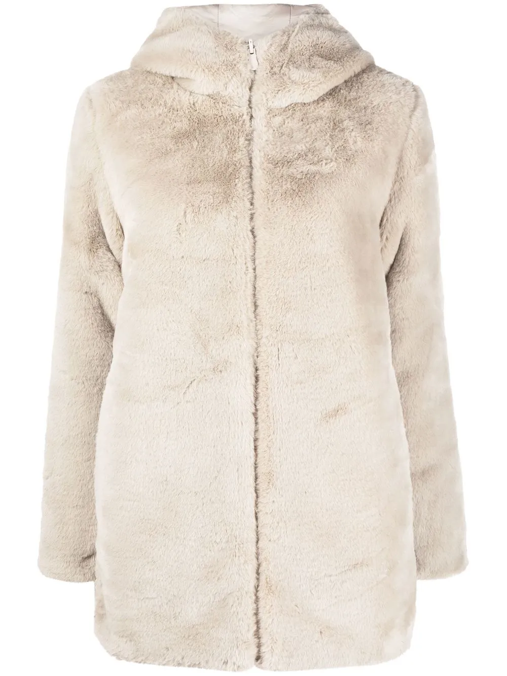 

Save The Duck hooded faux-fur coat - Neutrals