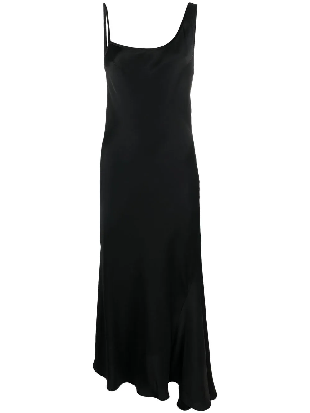 

Andrea Ya'aqov bias-cut asymmetric satin dress - Black