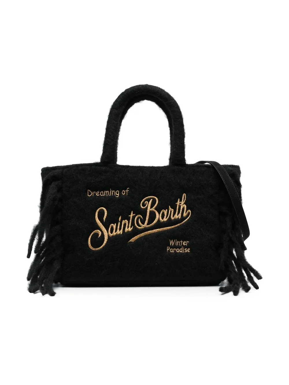 

MC2 Saint Barth Kids Colette blanket tote bag - Black