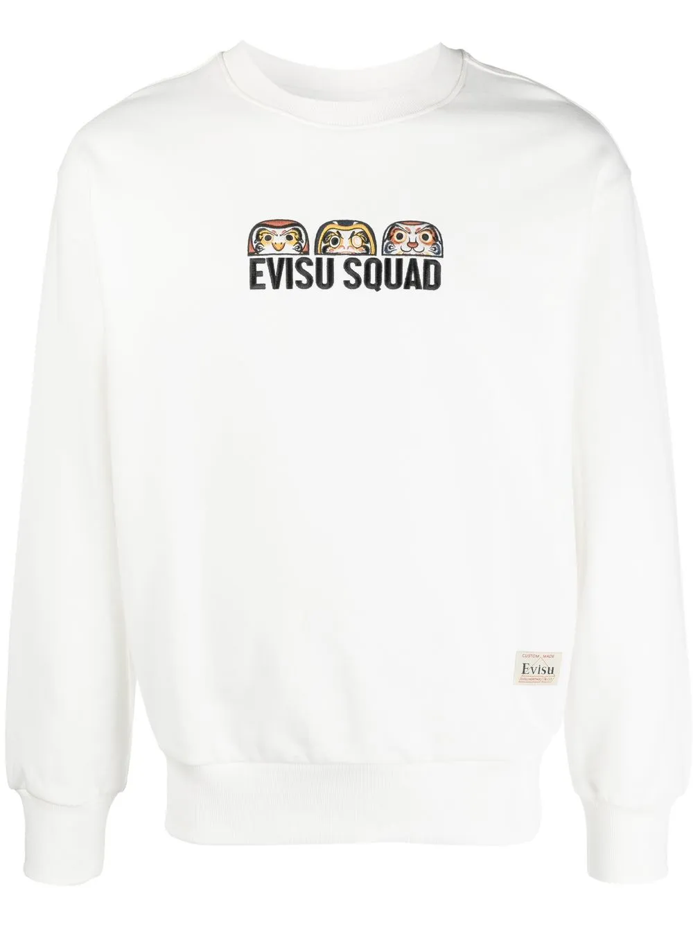 

EVISU logo-print detail sweatshirt - White