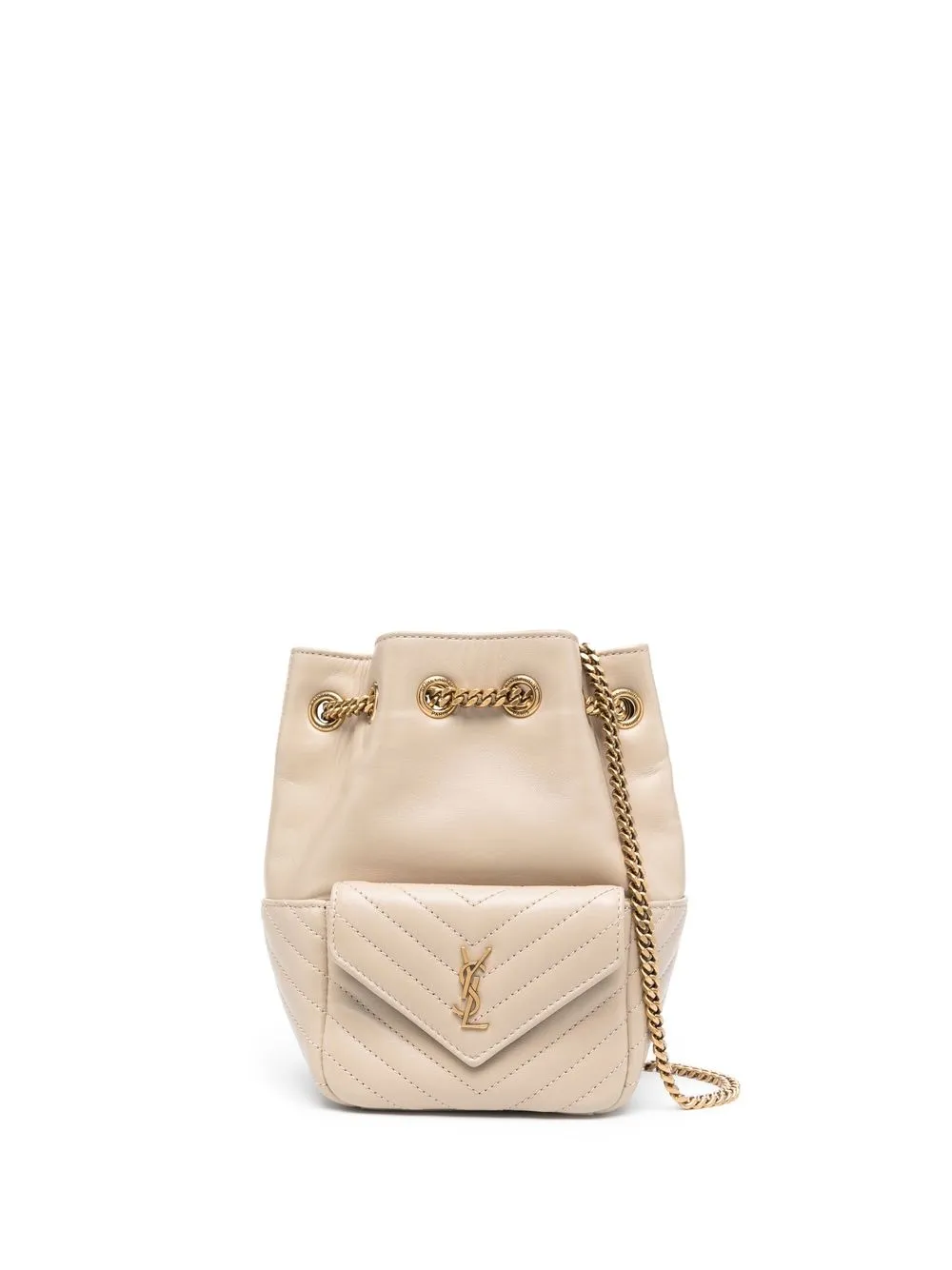 Saint Laurent Alix Striped Bucket Bag - Farfetch