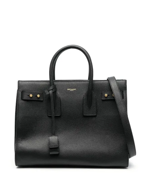 Saint Laurent Sac de Jour grained tote bag WOMEN