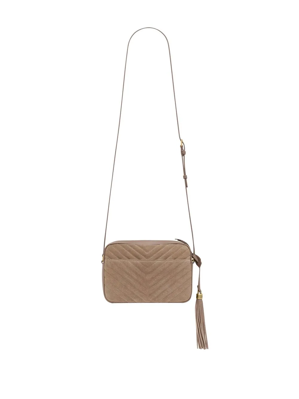 Saint Laurent Gewatteerde crossbodytas - Beige
