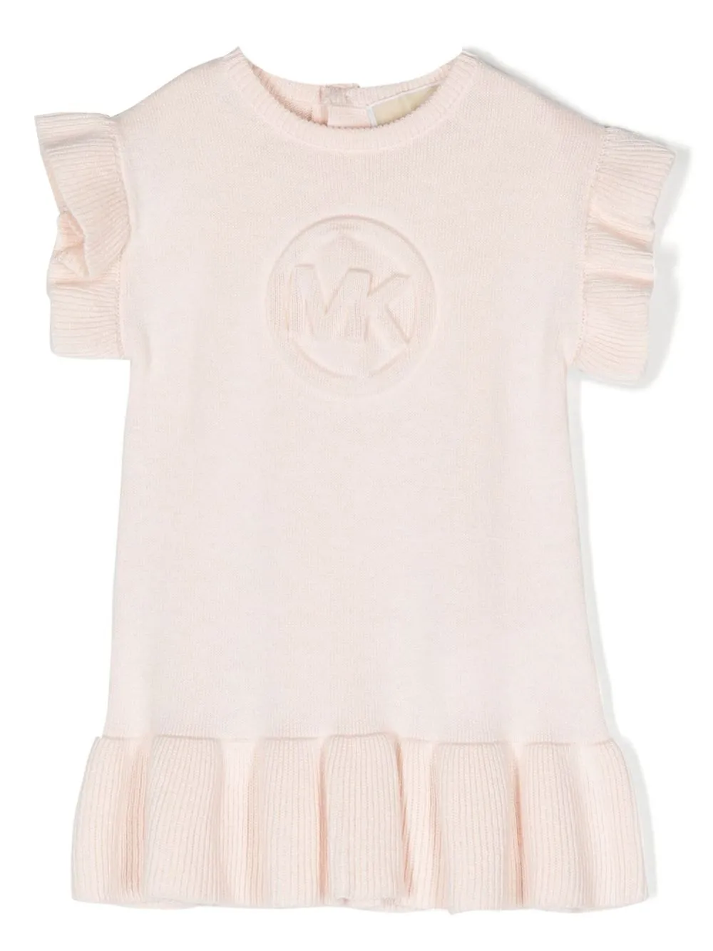 

Michael Kors Kids ruffle-trim knitted dress - Pink