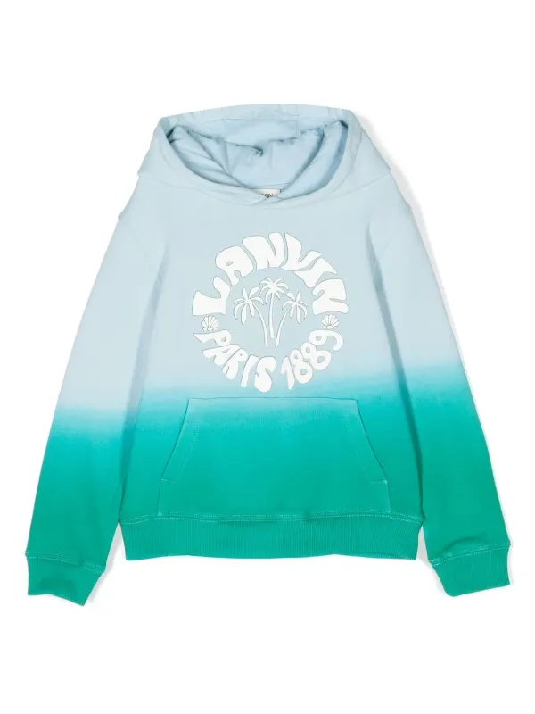 Ombré print best sale logo hoodie