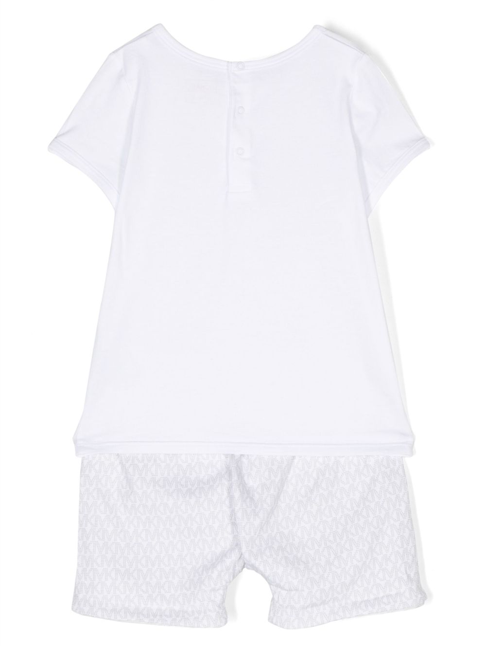 Michael Kors Kids logo-print cotton short set - Wit