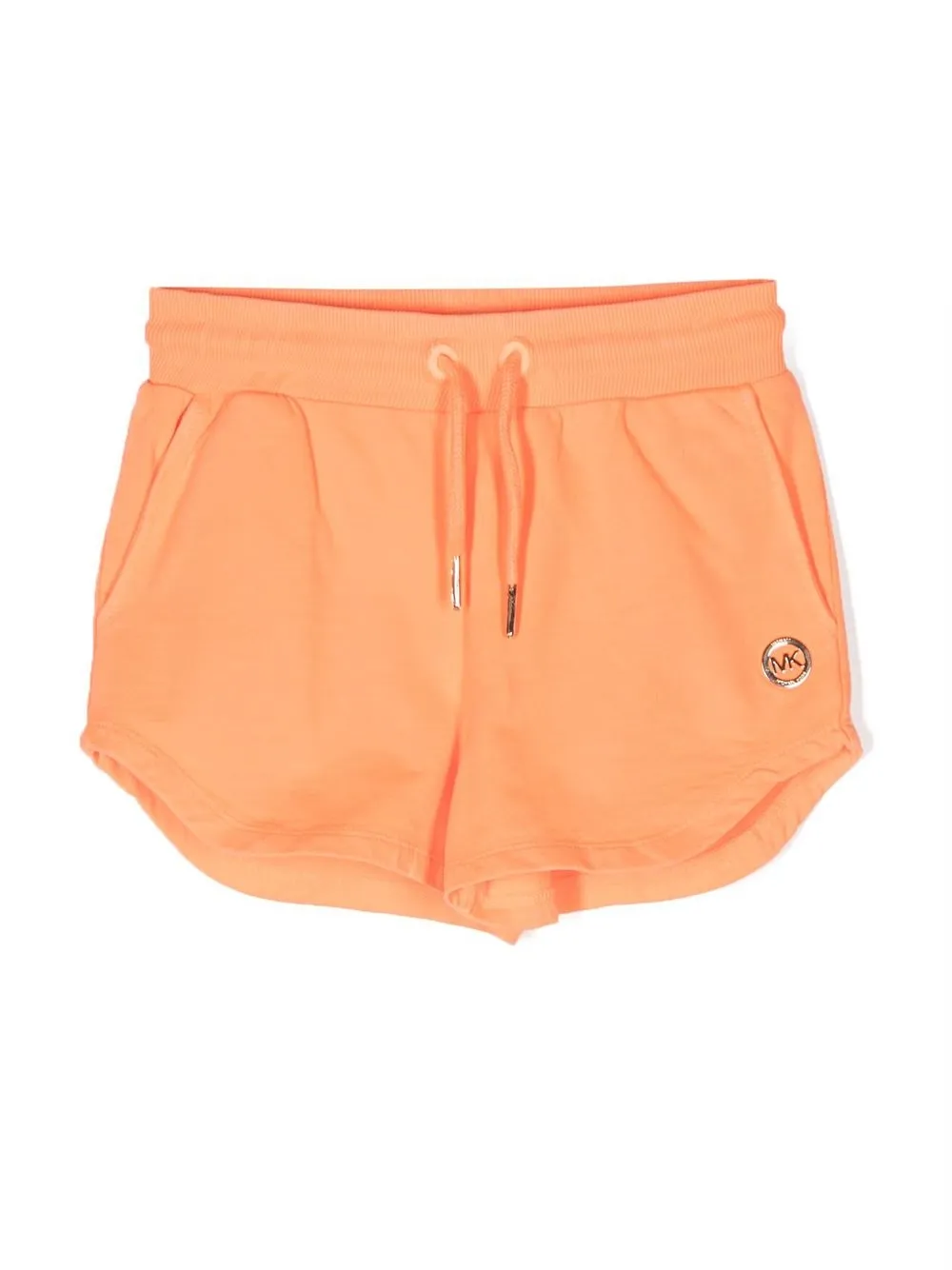 

Michael Kors Kids logo-plaque track shorts - Orange