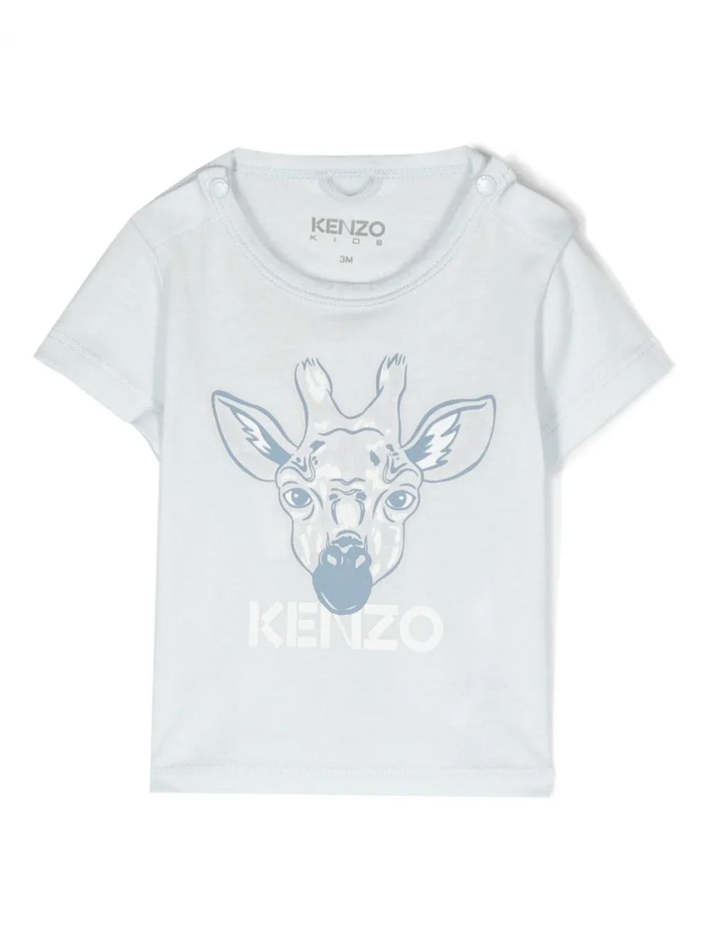 

Kenzo Kids playera manga corta con logo estampado - Azul