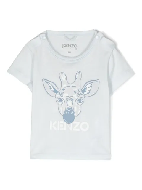 Kenzo Kids logo-print short-sleeve T-shirt