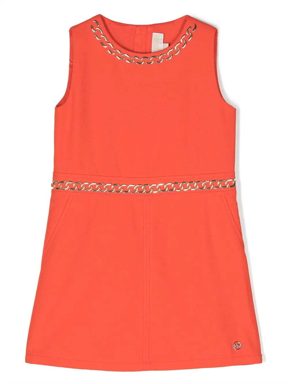 

Michael Kors Kids logo-plaque dress - Red
