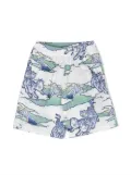 Kenzo Kids graphic-print shorts - White