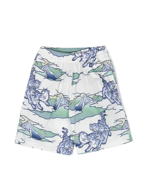 Kenzo Kids bermudas con estampado gráfico