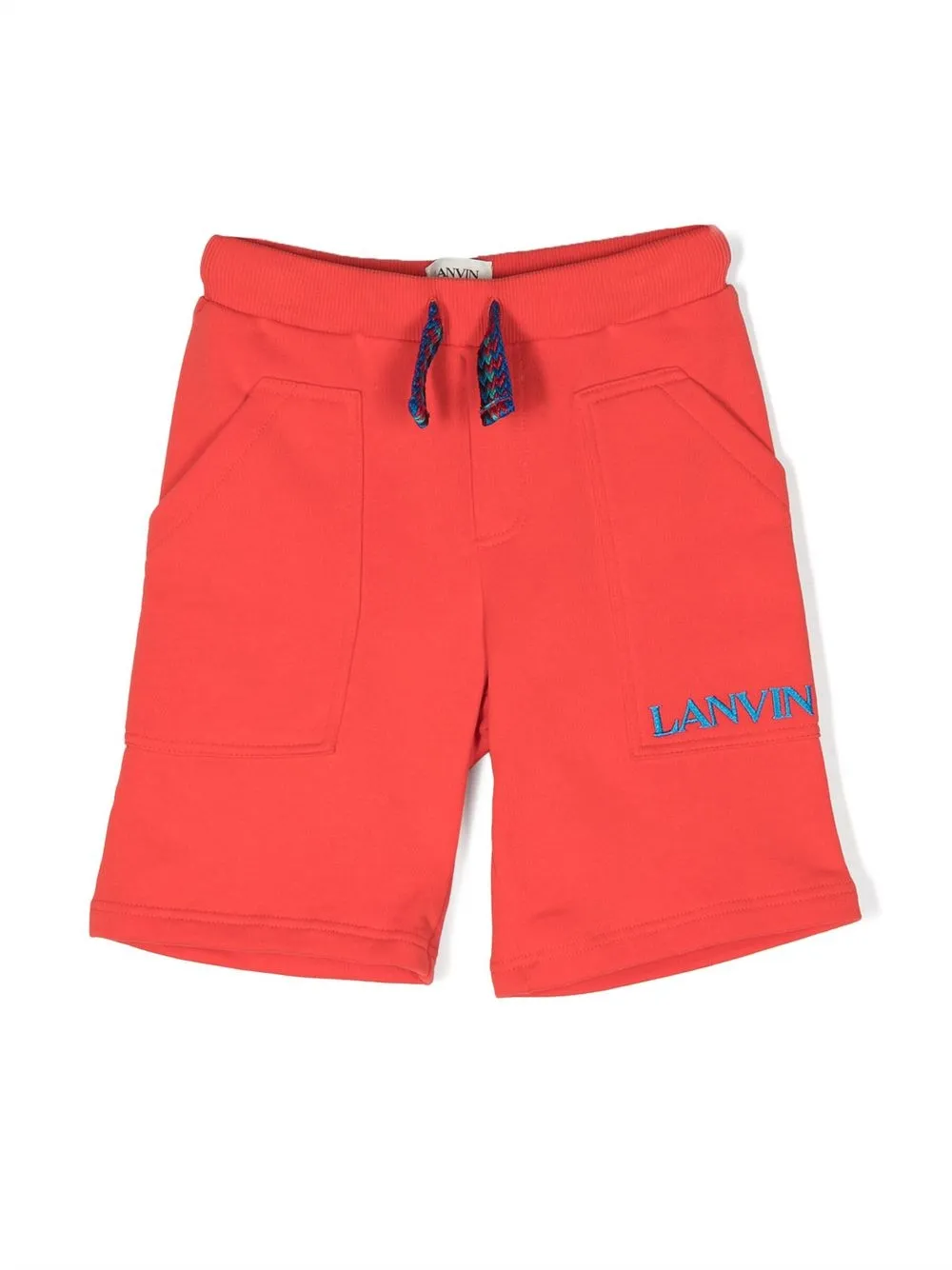 

Lanvin Enfant logo-embroidered track shorts