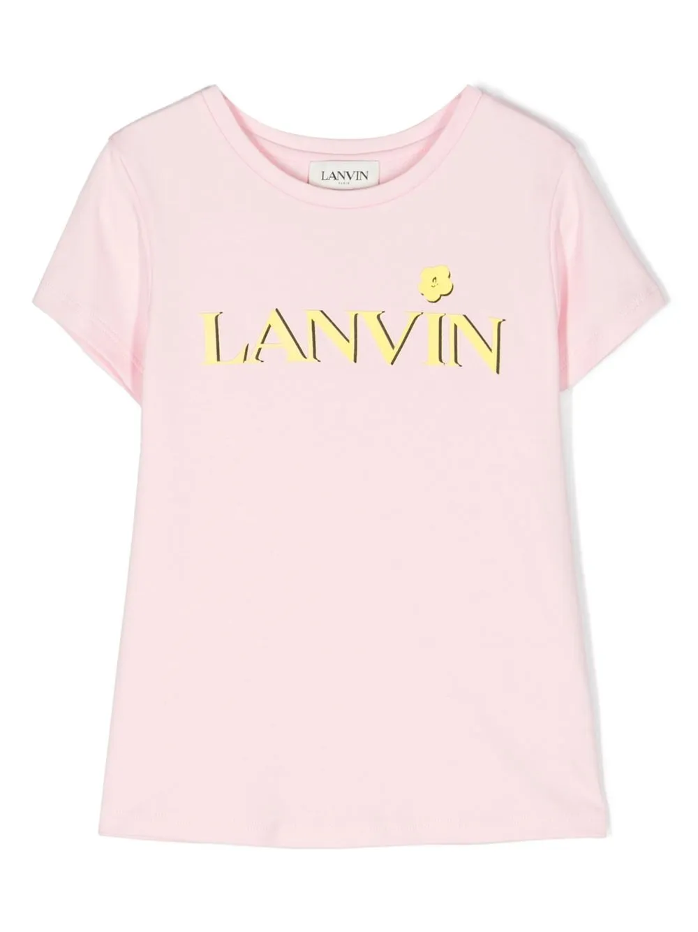 

Lanvin Enfant logo print T-shirt - Pink