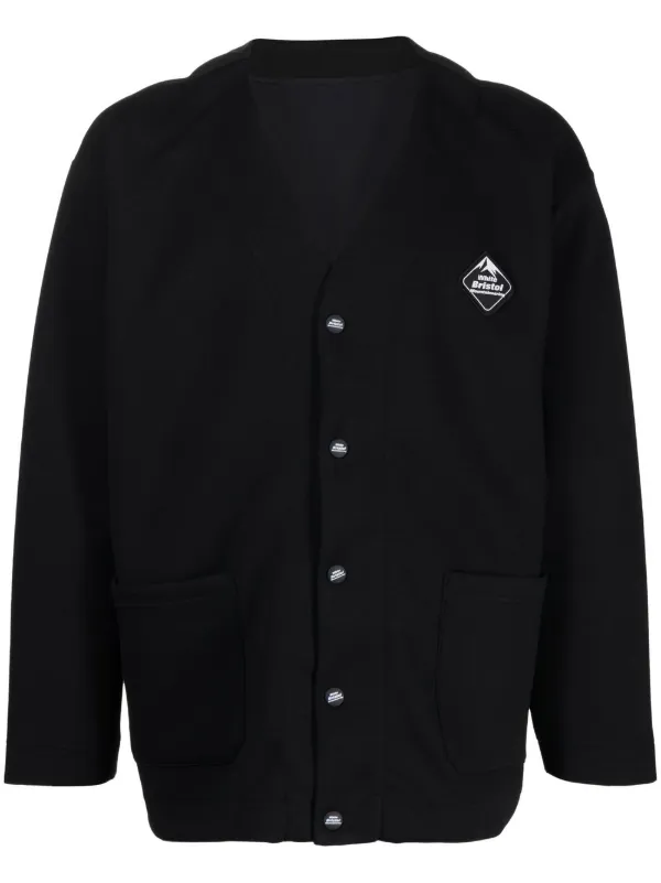 White Mountaineering x F.C. Real Bristol logo-patch Cardigan