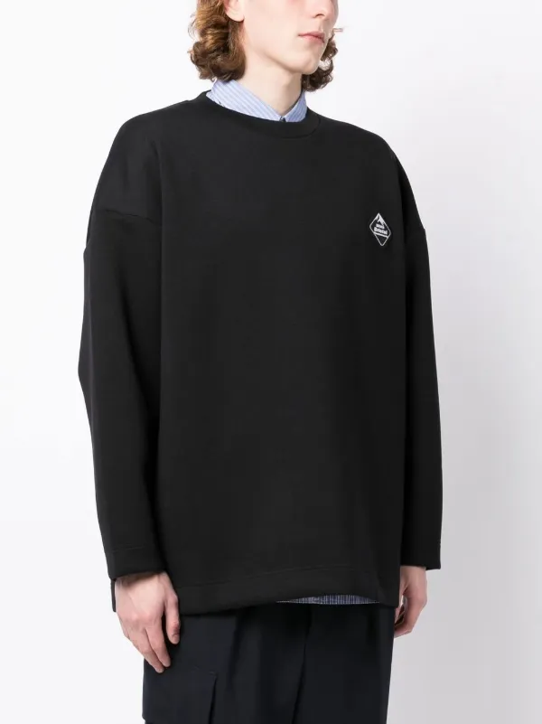 White Mountaineering パッチディテール スウェットシャツ | ブラック 