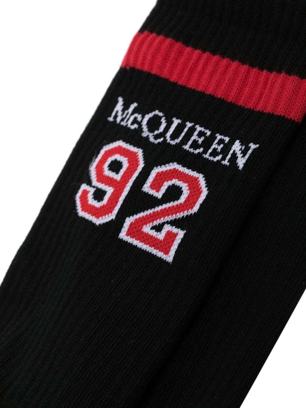 Alexander McQueen Sokken met logoprint - Zwart