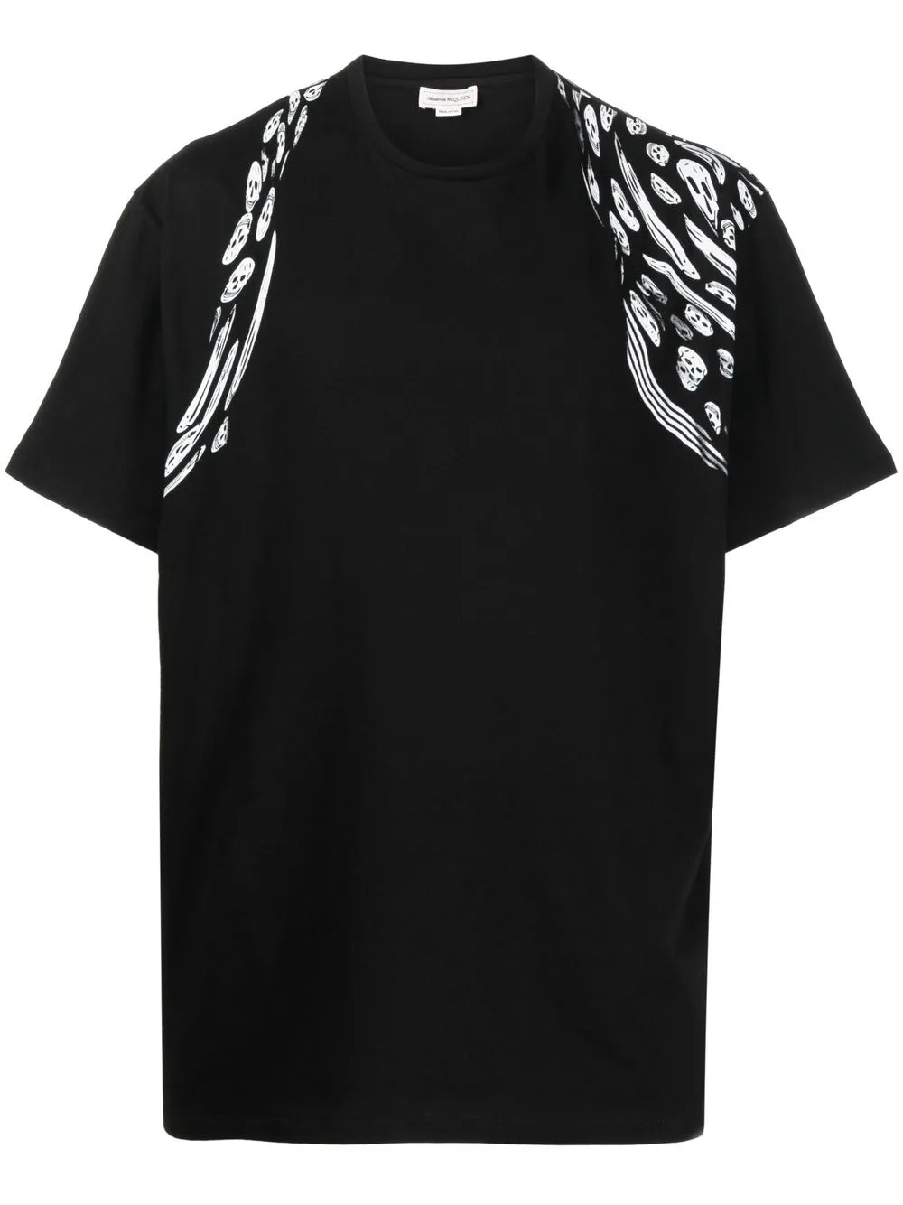 

Alexander McQueen playera con motivo Skull - Negro