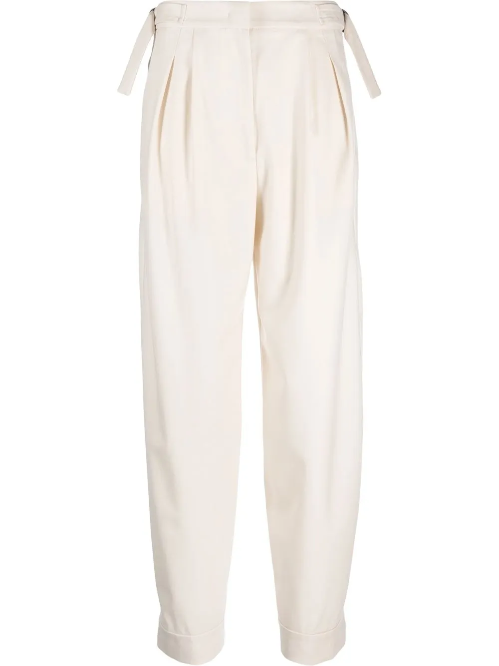 

Drumohr tapered virgin wool trousers - White