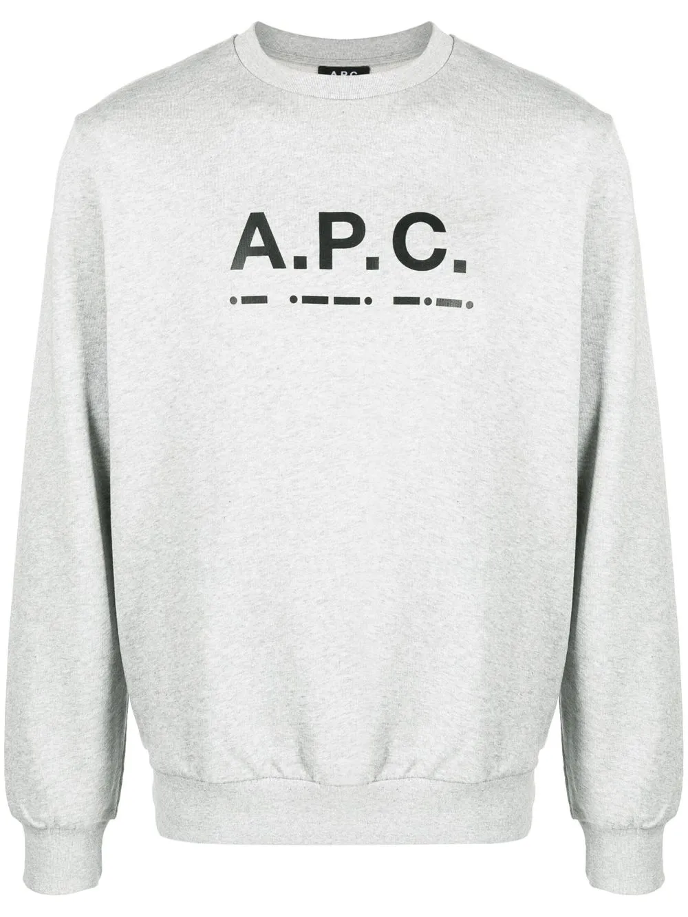 

A.P.C. logo-print cotton sweatshirt - Grey