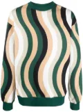 Camper wave-pattern cotton sweatshirt - White