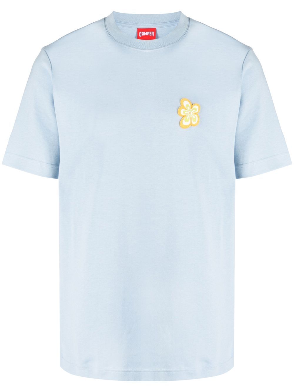 Camper floral-print short-sleeve T-shirt - Blue