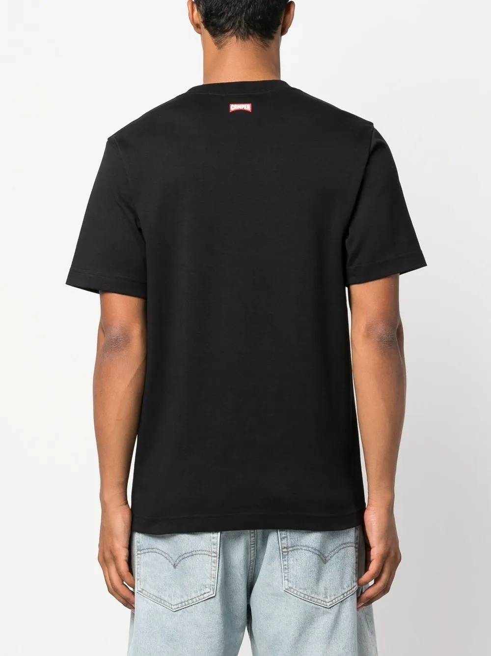 Camper T-shirt met print Zwart