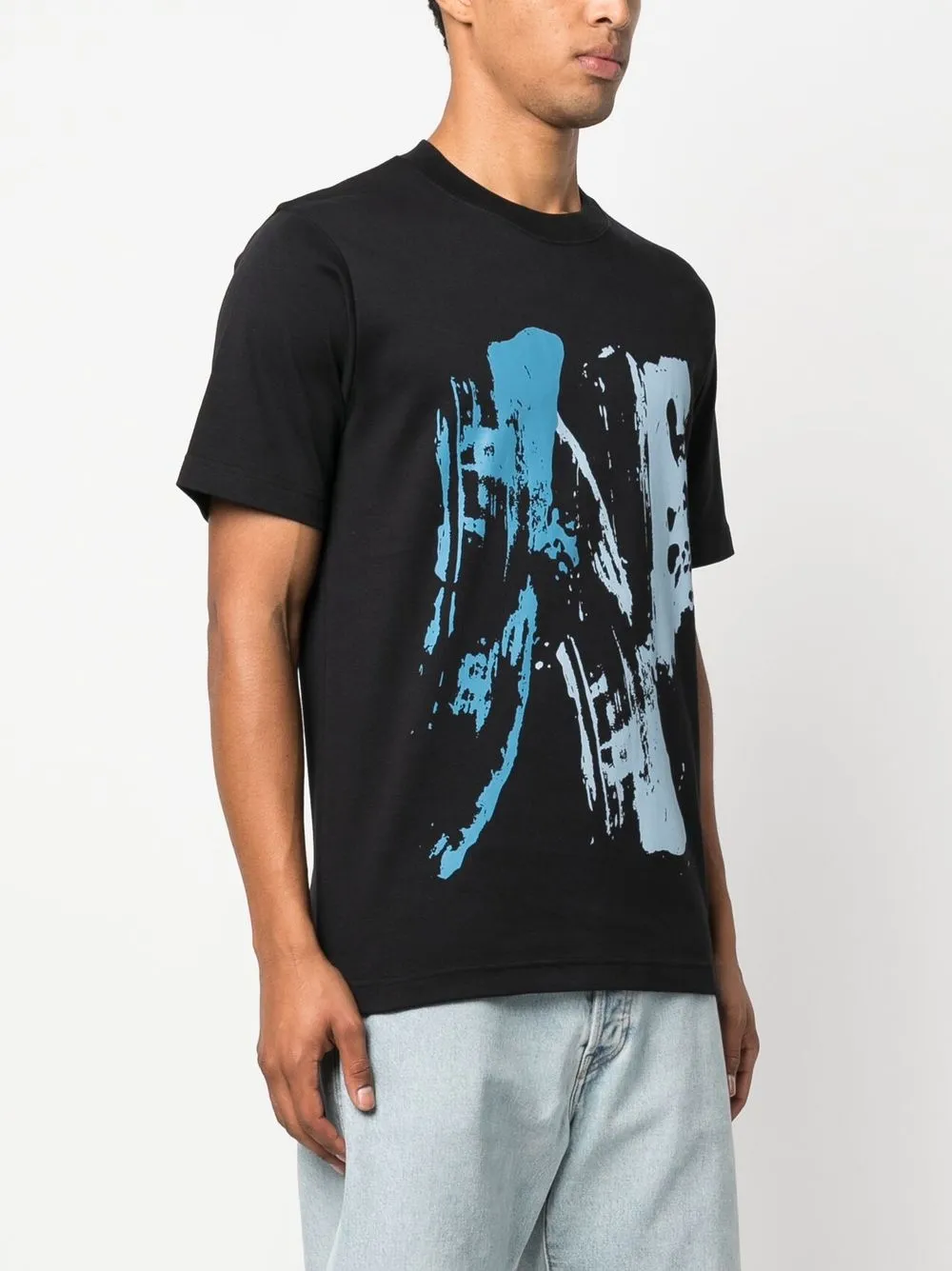 Camper T-shirt met print Zwart