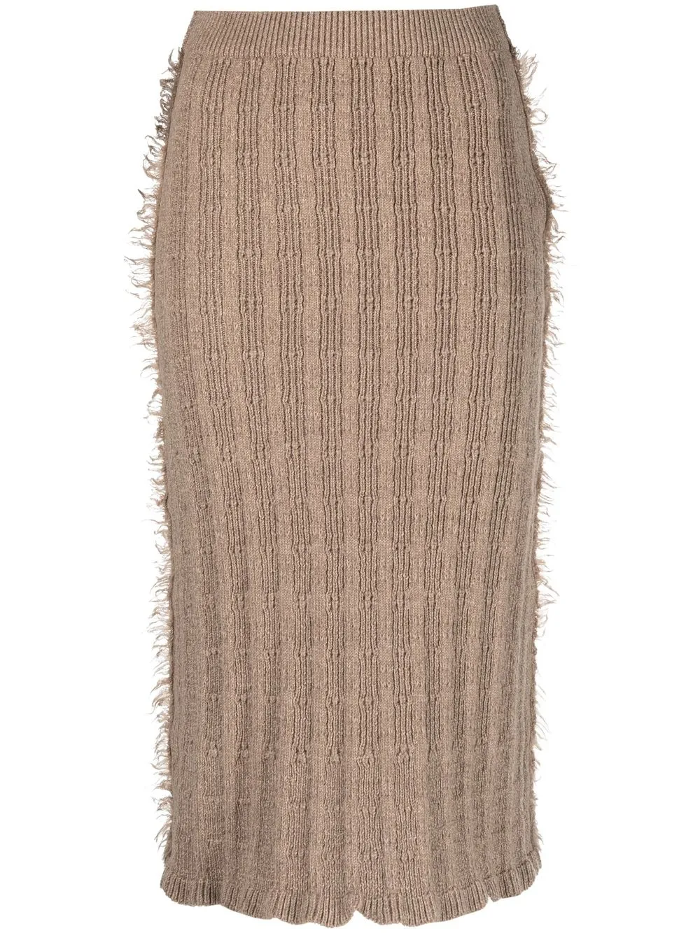 

Acne Studios ribbed-knit pencil dress - Brown