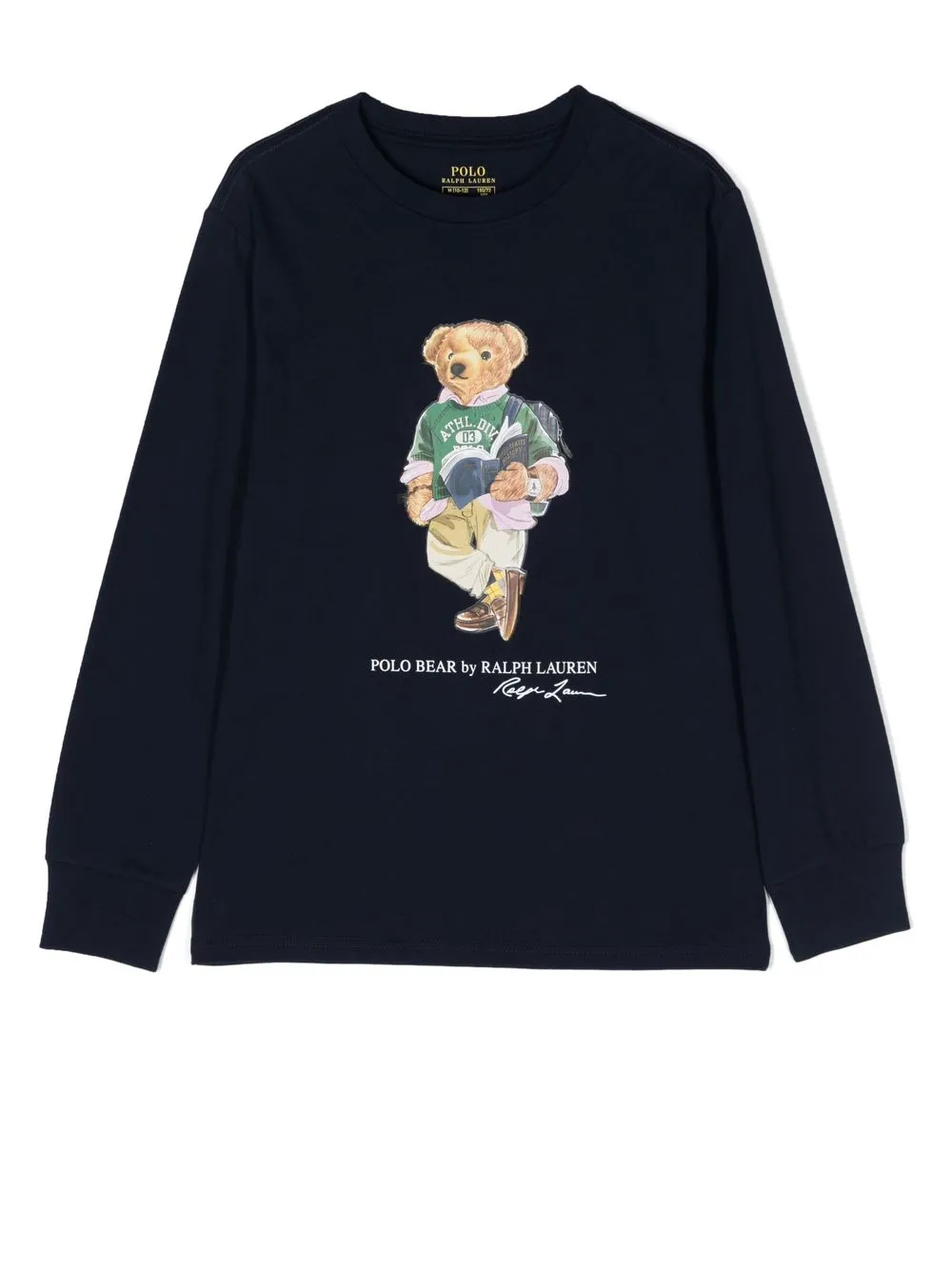

Ralph Lauren Kids Polo Bear-print crew neck sweatshirt - Blue