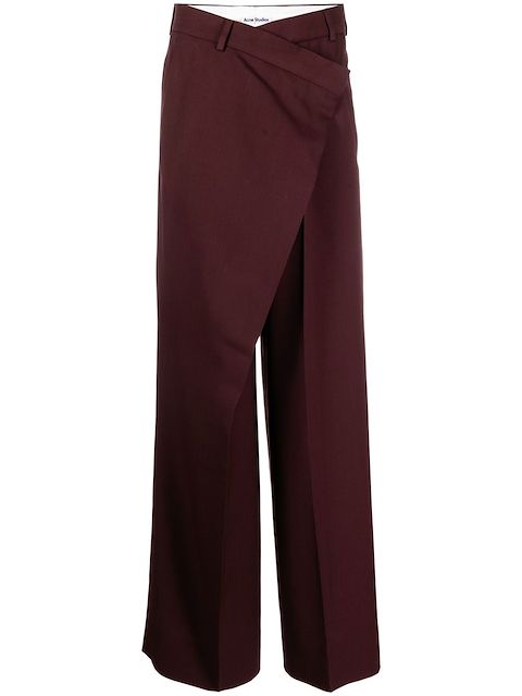 Acne Studios asymmetric-waistband trousers