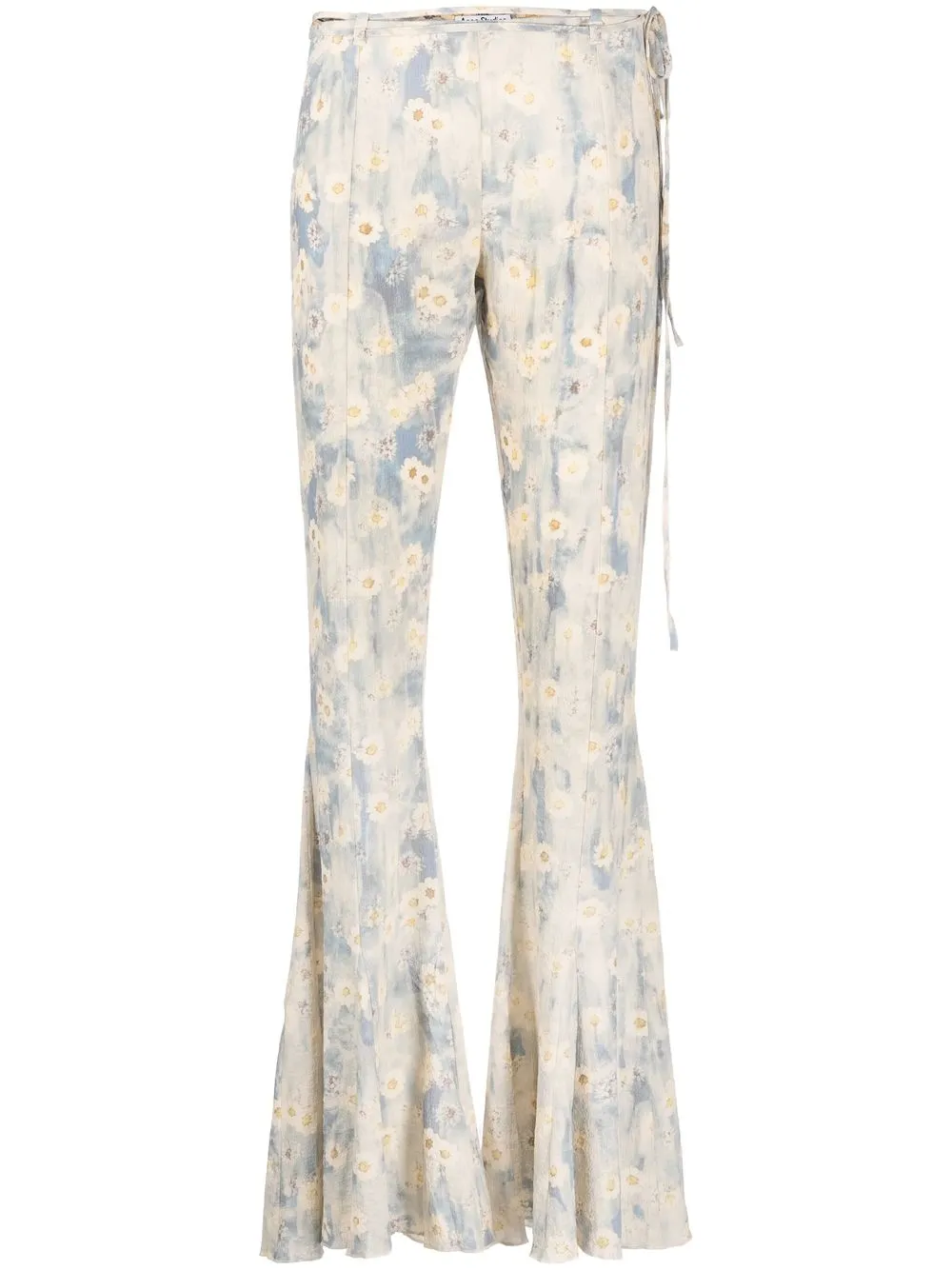 

Acne Studios pantalones acampanados con margaritas estampadas - Neutro