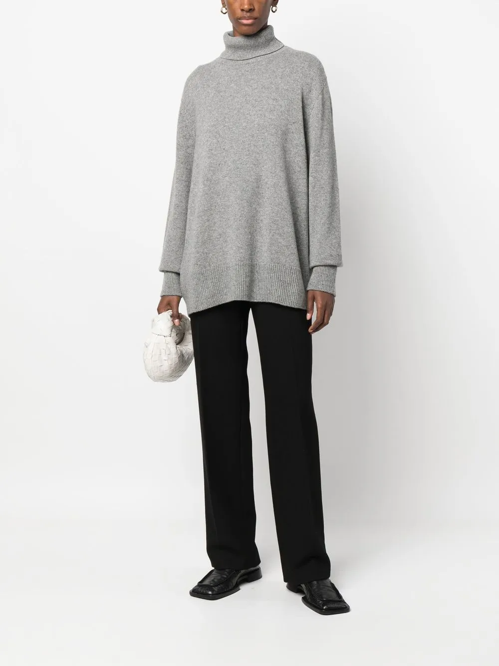 The Row Stepny Wool And Cashmere Sweater In Grey