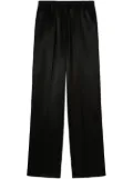 Jil Sander satin-finish trousers - Black