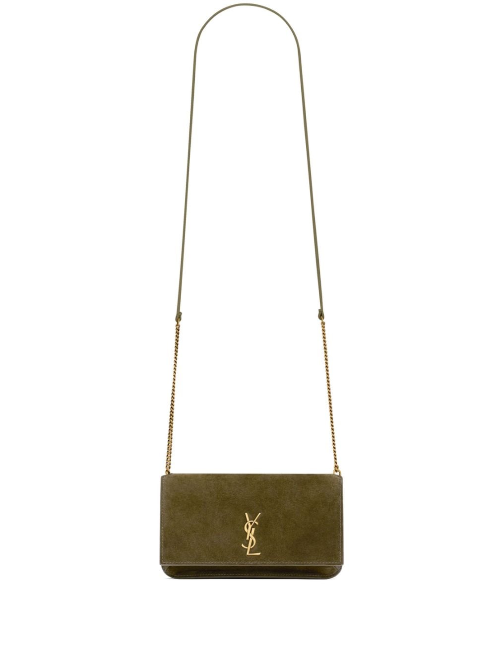 Yves Saint Laurent Logo Clutch Bag Gold