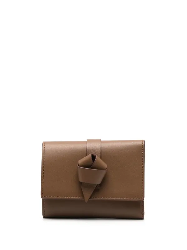 Acne Studios knot-detail Leather Wallet - Farfetch