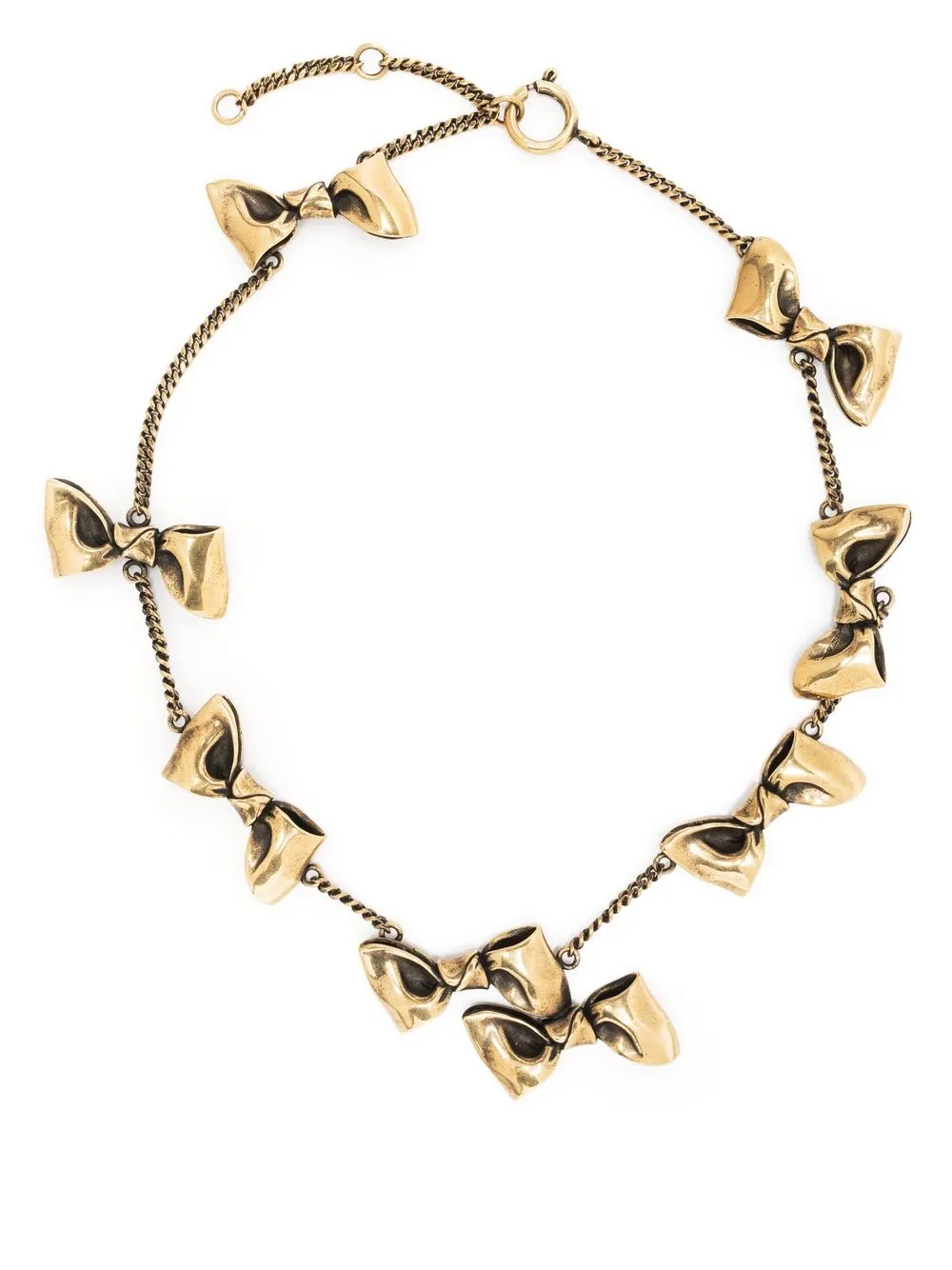 Image 1 of Acne Studios bow-detail chain-link necklace