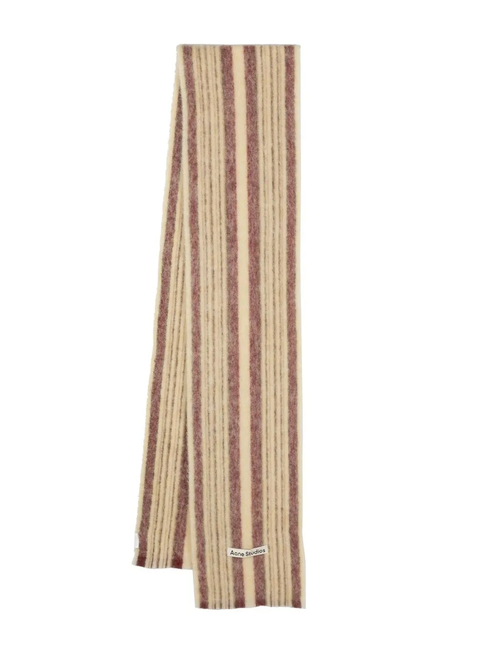 

Acne Studios stripe-print wool scarf - Yellow