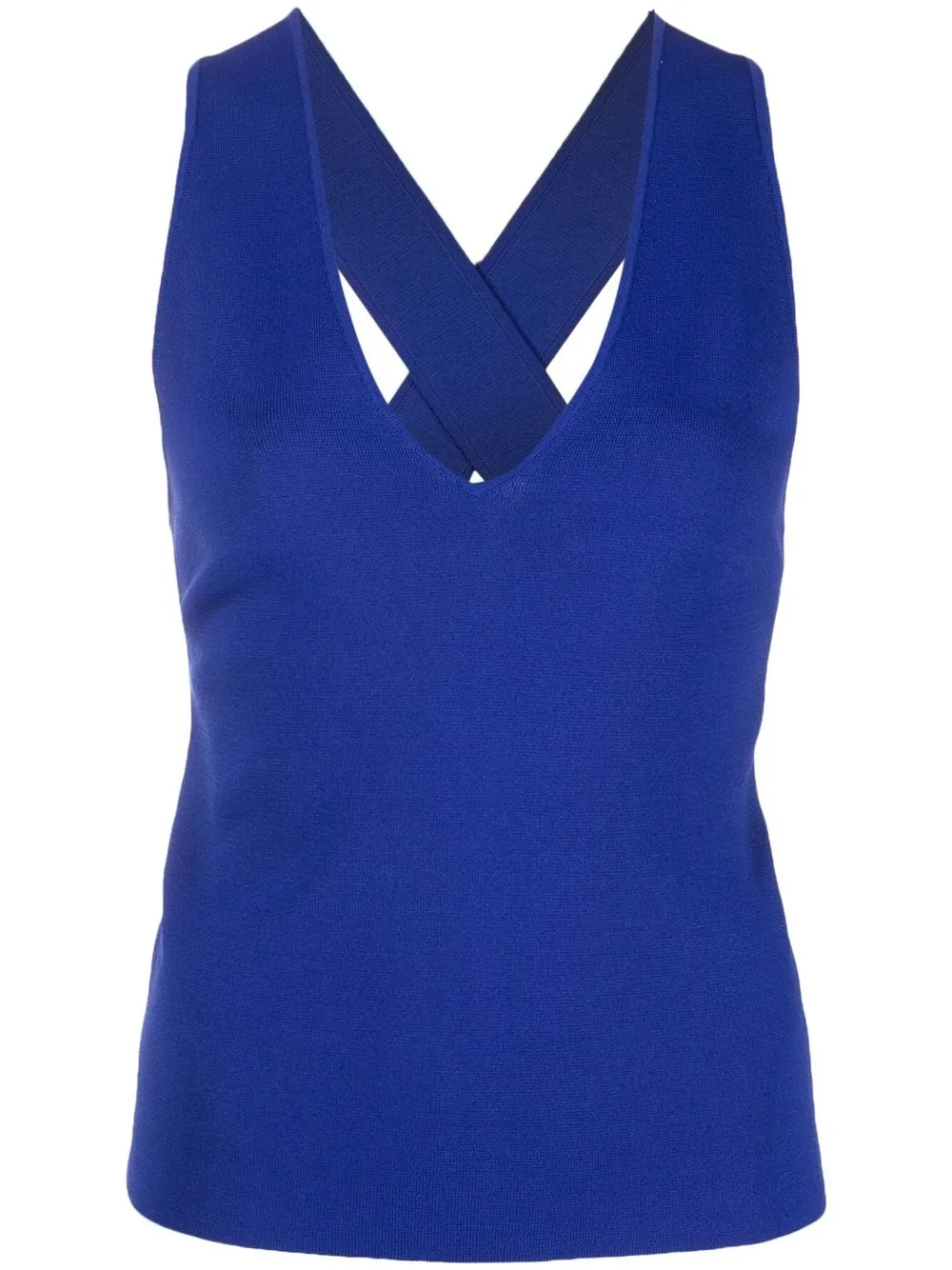 P.a.r.o.s.h Roma Sleeveless Knitted Top In Blue